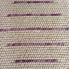 Lavender Stripe Pebble Rug