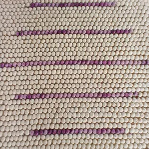 Lavender Stripe Pebble Rug
