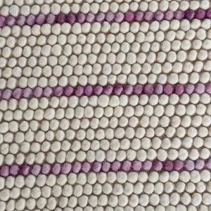 Lavender Stripe Pebble Rug