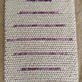 Lavender Stripe Pebble Rug