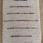 Lavender Stripe Pebble Rug