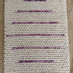 Lavender Stripe Pebble Rug