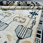 Modern Tribal Hand-Knotted Rug – Luxury Geometric Artisan Floor Covering
