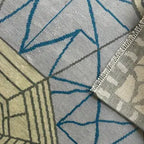 Grey Oushak Wool Rug – Hand-Knotted Vintage Turkish Floral Carpet