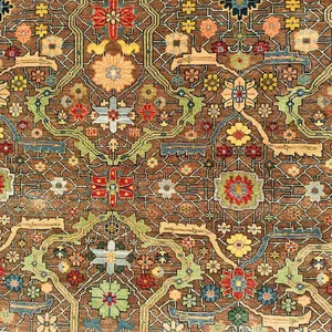 Hand Knotted Oushak Rug – Premium New Zealand Wool Vintage Carpet