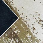 Luxury Hand-Tufted Wool Rug – Elegant Beige & Yellow Classic Floral Interior Carpet