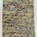 Amethyst Pebble Wool Rug – Luxury Plum & Ivory Bubble Weave