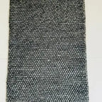 Amethyst Pebble Wool Rug – Luxury Plum & Ivory Bubble Weave