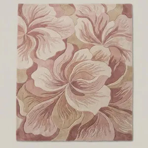 Rosé Bloom Hand Tufted Floral Rug