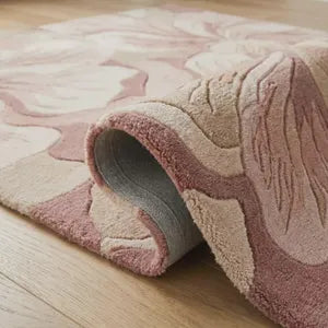 Rosé Bloom Hand Tufted Floral Rug