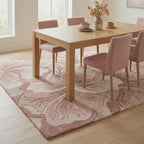 Rosé Bloom Hand Tufted Floral Rug