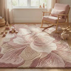 Rosé Bloom Hand Tufted Floral Rug