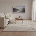 Hand Tufted Geometric Rug – Modern Minimalist Area Carpet