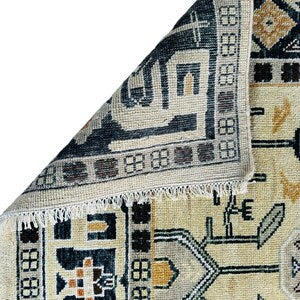 Modern Tribal Hand-Knotted Rug – Luxury Geometric Artisan Floor Covering