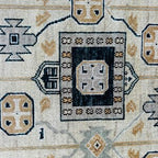 Modern Tribal Hand-Knotted Rug – Luxury Geometric Artisan Floor Covering