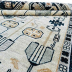 Modern Tribal Hand-Knotted Rug – Luxury Geometric Artisan Floor Covering