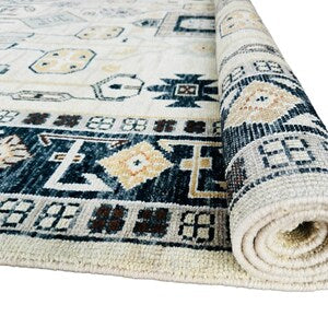Modern Tribal Hand-Knotted Rug – Luxury Geometric Artisan Floor Covering