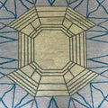 Grey Oushak Wool Rug – Hand-Knotted Vintage Turkish Floral Carpet