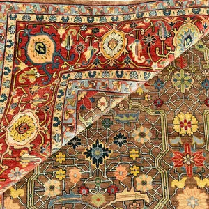 Hand Knotted Oushak Rug – Premium New Zealand Wool Vintage Carpet