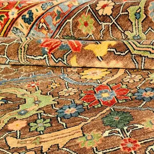 Hand Knotted Oushak Rug – Premium New Zealand Wool Vintage Carpet