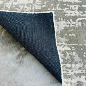 Premium Hand-Tufted Wool Rug with Beige & Blue Floral Design – Classic Stylish Area Rug