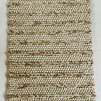 Amethyst Pebble Wool Rug – Luxury Plum & Ivory Bubble Weave