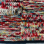 Mosaic Handwoven Wool Patchwork Rug | Modern Minimalist Multicolor Boho Area Carpet