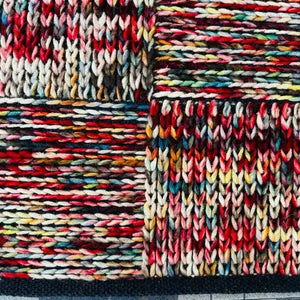 Mosaic Handwoven Wool Patchwork Rug | Modern Minimalist Multicolor Boho Area Carpet