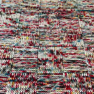 Mosaic Handwoven Wool Patchwork Rug | Modern Minimalist Multicolor Boho Area Carpet