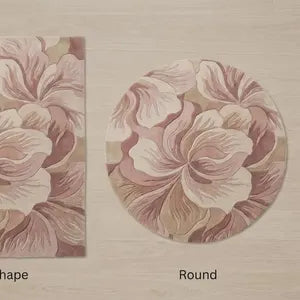 Rosé Bloom Hand Tufted Floral Rug