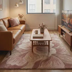 Rosé Bloom Hand Tufted Floral Rug