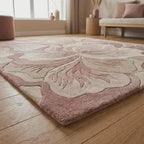 Rosé Bloom Hand Tufted Floral Rug