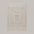 Hand Tufted Geometric Rug – Modern Minimalist Area Carpet