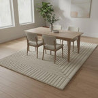 Hand Tufted Geometric Rug – Modern Minimalist Area Carpet