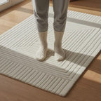 Hand Tufted Geometric Rug – Modern Minimalist Area Carpet