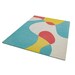 Luxury Hand-Tufted Wool Rug – Blue & Beige Floral Area Carpet for Elegant Modern Home Décor
