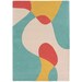 Luxury Hand-Tufted Wool Rug – Blue & Beige Floral Area Carpet for Elegant Modern Home Décor