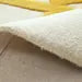 Luxury Hand-Tufted Wool Rug – Yellow & Beige Geometric Floral Area Rug for Modern Home Décor