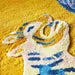 Hand-Tufted Wool Rug – Bold Yellow Tiger & Floral Design Statement Area Carpet for Luxury Home Décor