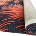 Premium Hand-Tufted Wool Rug with Elegant Rust Leaf Botanical Design – Classic & Stylish Carpet