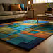 The Arc Rug: Mid-Century Modern Geometric Hand-Tufted Wool Area Rug