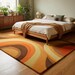 Modern Abstract Geometric Wool Area Rug – Hand-Tufted Memphis Style Design
