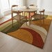 Mid-Century Modern Geometric Wool Rug – Hand-Tufted Arc Area Rug