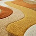 Mid-Century Modern Geometric Wool Rug – Hand-Tufted Arc Area Rug