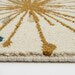 Mid-Century Modern Wool Rug – Hand-Tufted Cream Area Rug with Teal & Mustard Accents