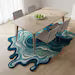 Hand-Tufted Abstract Melting Rug – Modern Irregular Shape Wool Area Rug