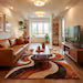 Modern Hand-Tufted Abstract Wool Rug – Artistic Comfort for Contemporary Spaces