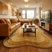 Luxury Modern Hand Tufted Mustard Abstract Rug – Organic Sculpted Wool Area Carpet for Warm Minimal Interiors