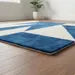 Luxury Modern Blue Geometric Rug – Hand Tufted Wool Area Carpet for Contemporary Interiors