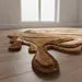 Luxury Irregular Abstract Rug – Organic Melting Shape Sculpted Texture Carpet for Modern Cozy Interiors